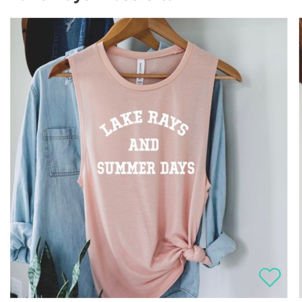 Lake Rays and Summer Days tank top